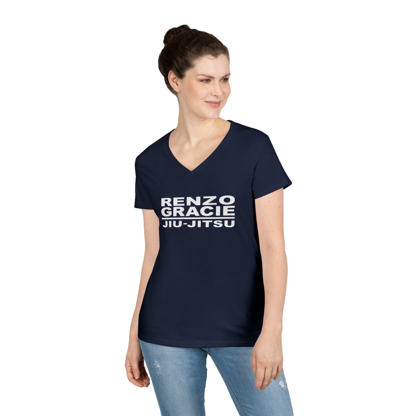Columbia Ladies' V-Neck Jiu Jitsu T-Shirt - Kenzo Gracie Design