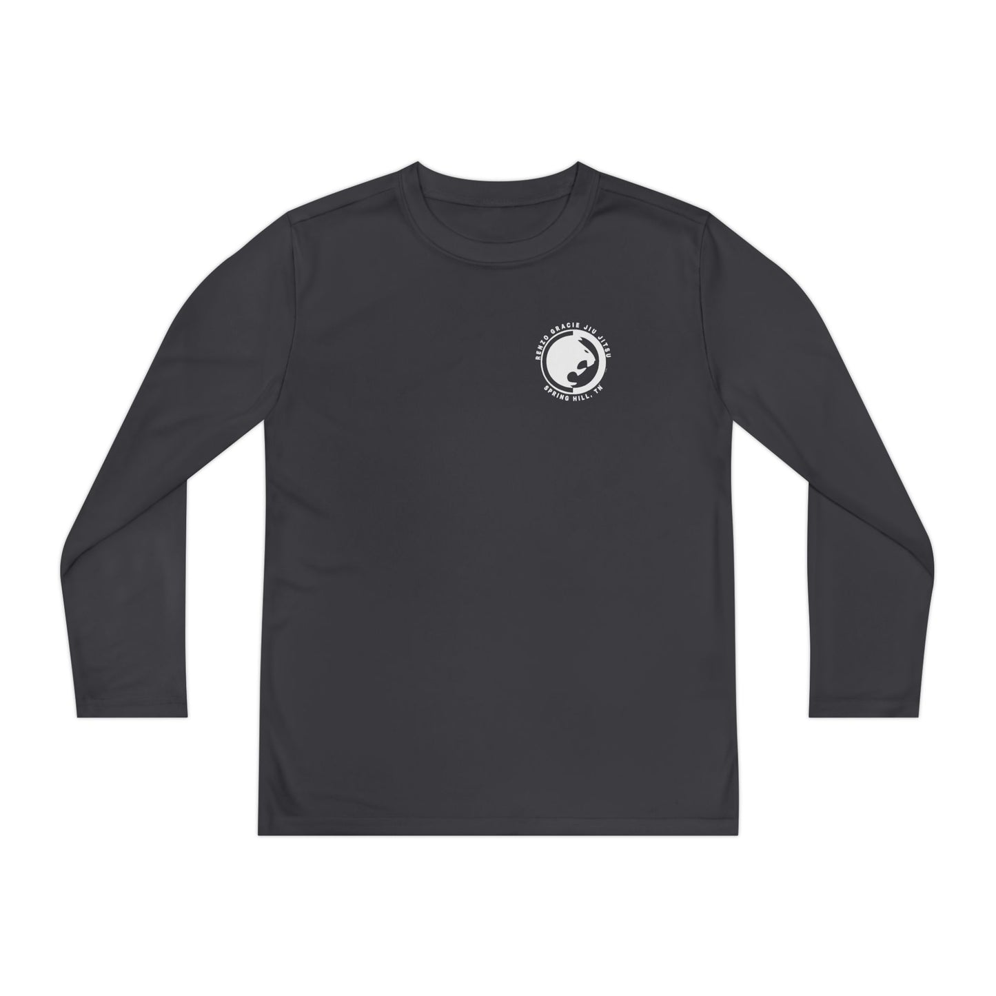 Spring Hill Youth Long Sleeve Competitor Tee - White Renzo Gracie Logo