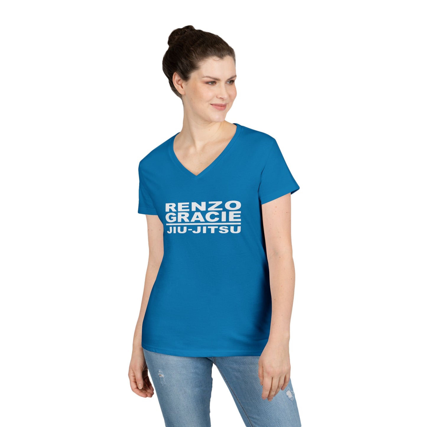 Columbia Ladies' V-Neck Jiu Jitsu T-Shirt - Kenzo Gracie Design