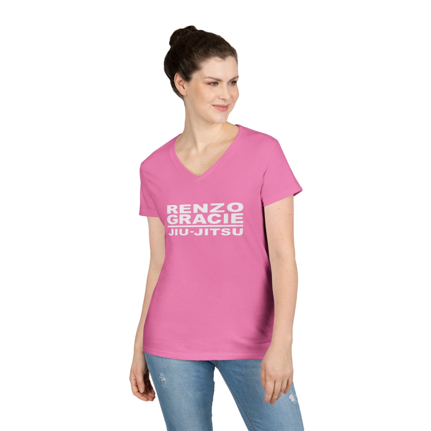 Columbia Ladies' V-Neck Jiu Jitsu T-Shirt - Kenzo Gracie Design