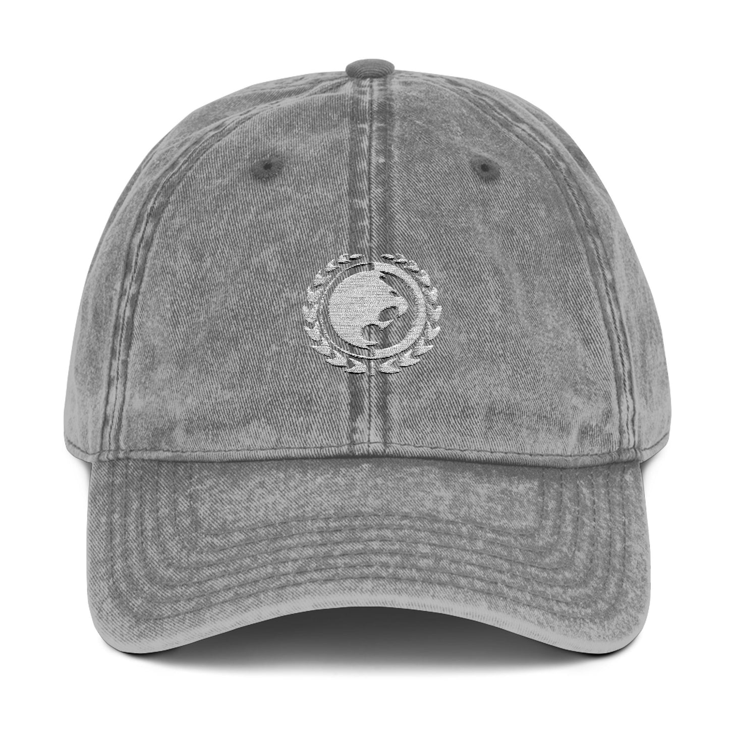 Renzo Gracie White Logo Vintage Cap (Embroidery)