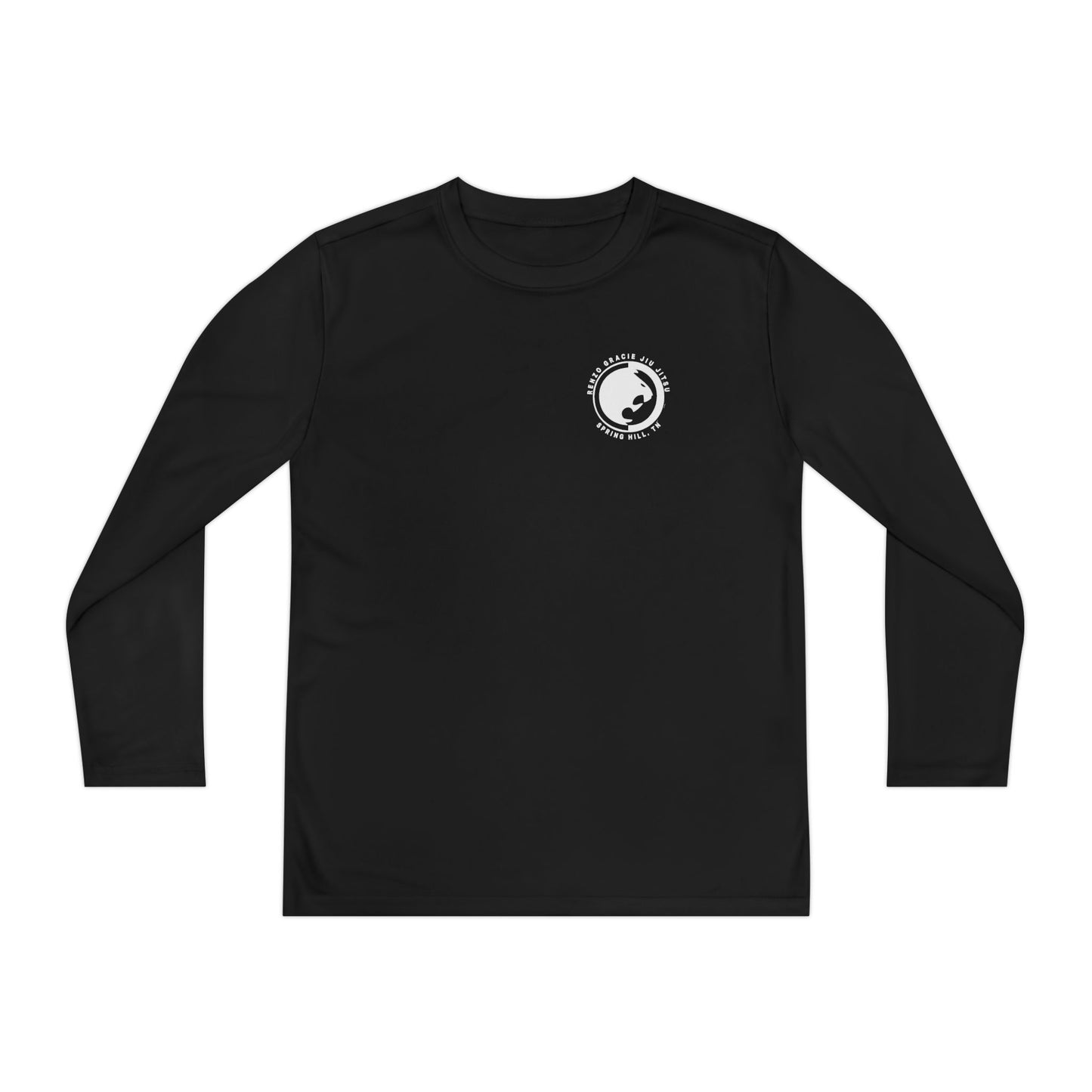 Spring Hill Youth Long Sleeve Competitor Tee - White Renzo Gracie Logo
