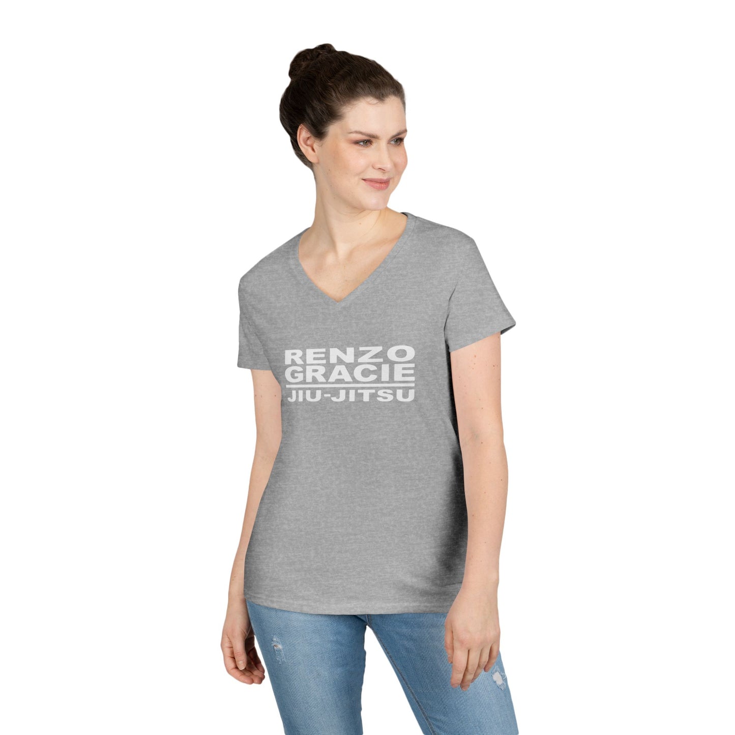 Columbia Ladies' V-Neck Jiu Jitsu T-Shirt - Kenzo Gracie Design