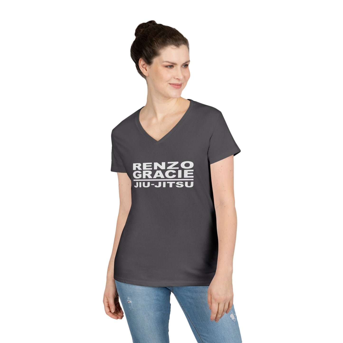 Columbia Ladies' V-Neck Jiu Jitsu T-Shirt - Kenzo Gracie Design
