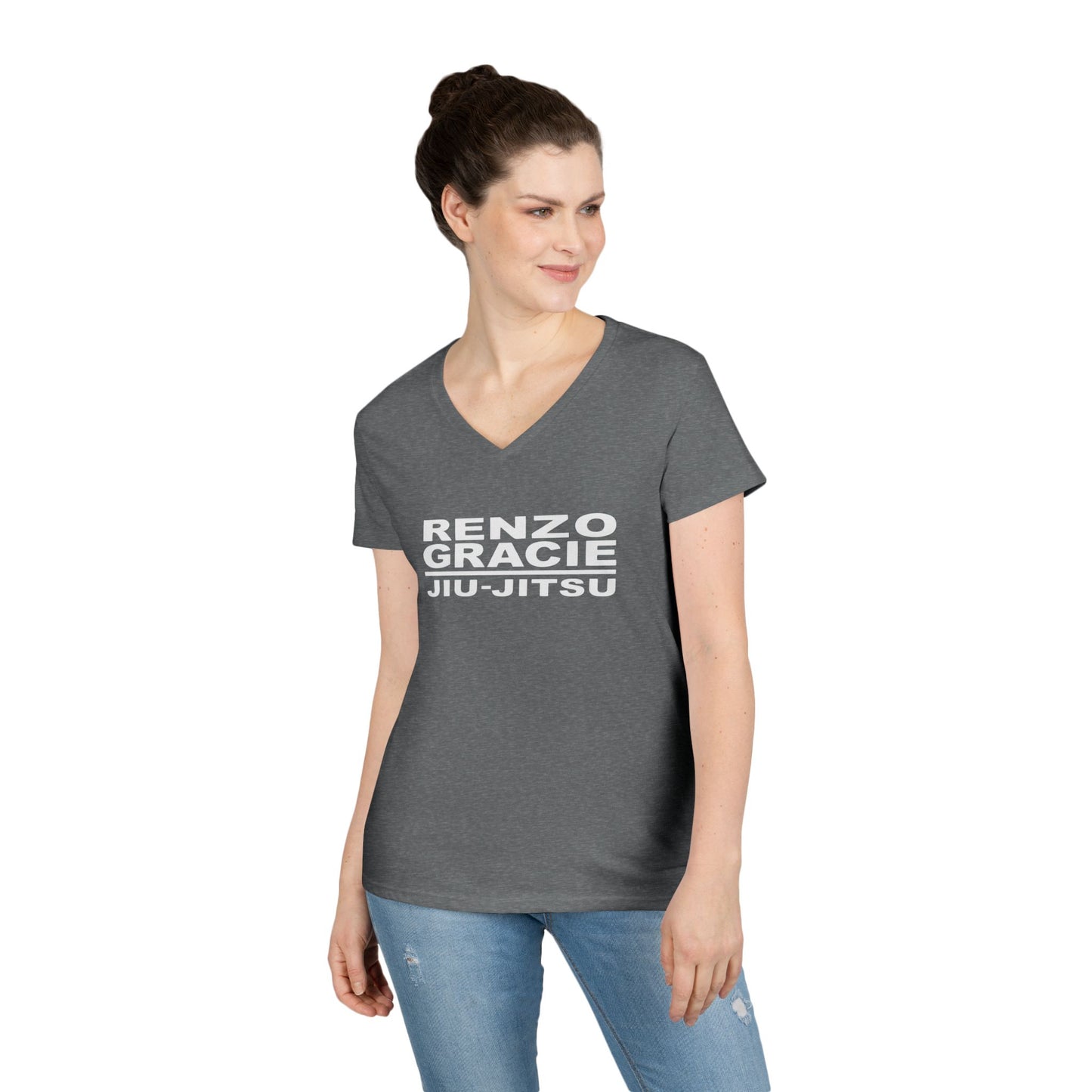 Columbia Ladies' V-Neck Jiu Jitsu T-Shirt - Kenzo Gracie Design