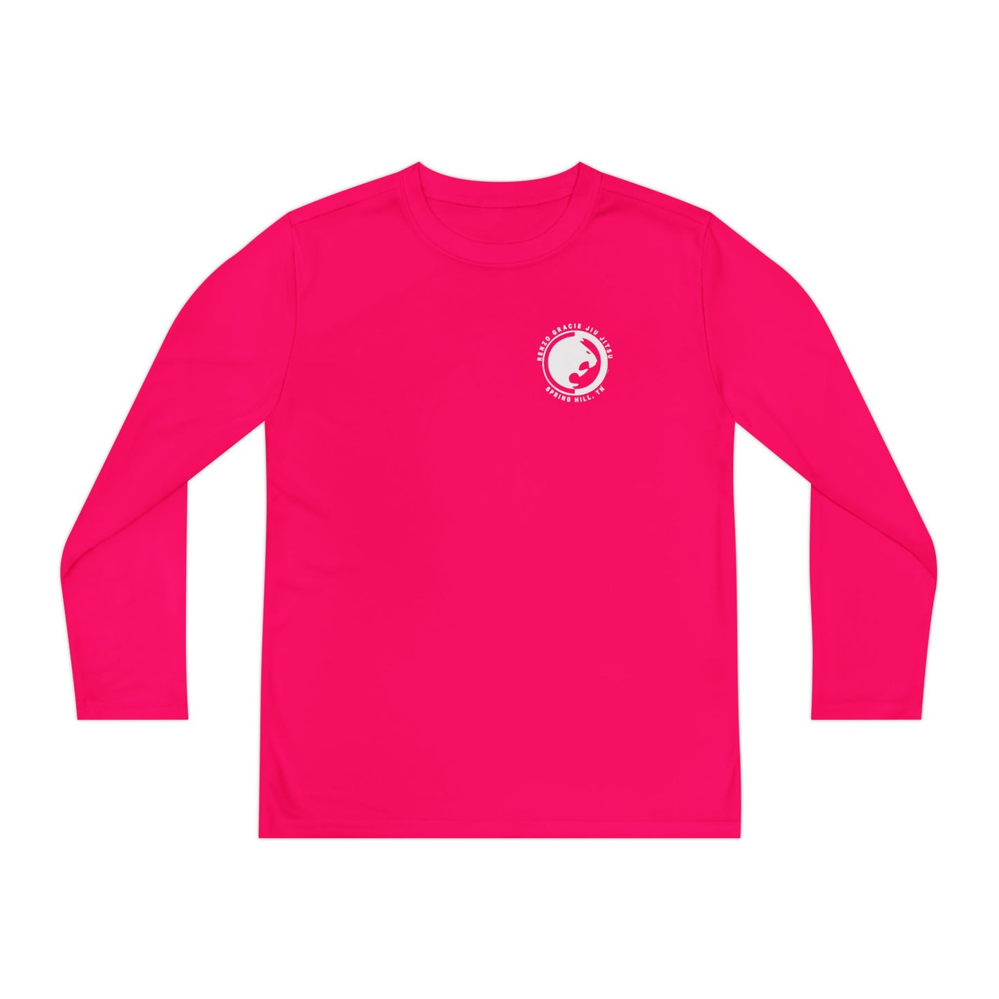 Spring Hill Youth Long Sleeve Competitor Tee - White Renzo Gracie Logo