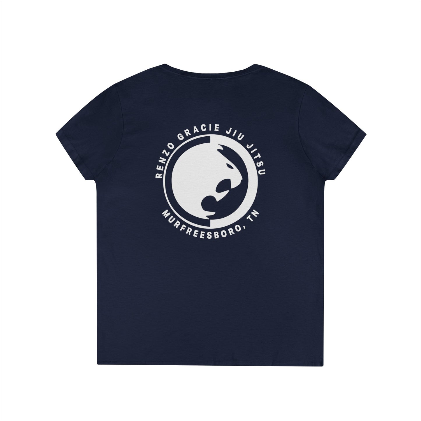 Murfreesboro Renzo Gracie Jiu-Jitsu Ladies' V-Neck T-Shirt - Perfect for Martial Arts Enthusiasts