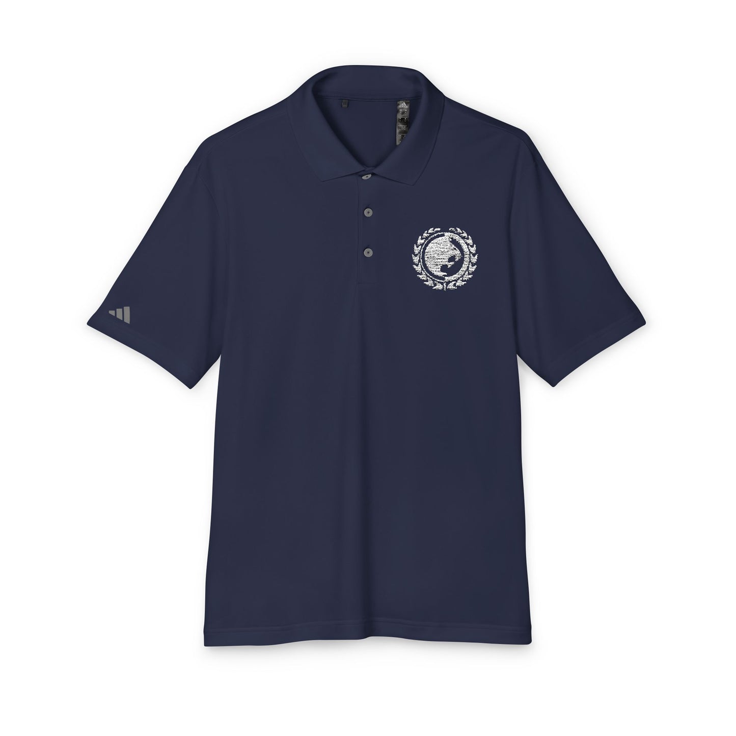 Renzo Gracie White Logo adidas Unisex Performance Polo