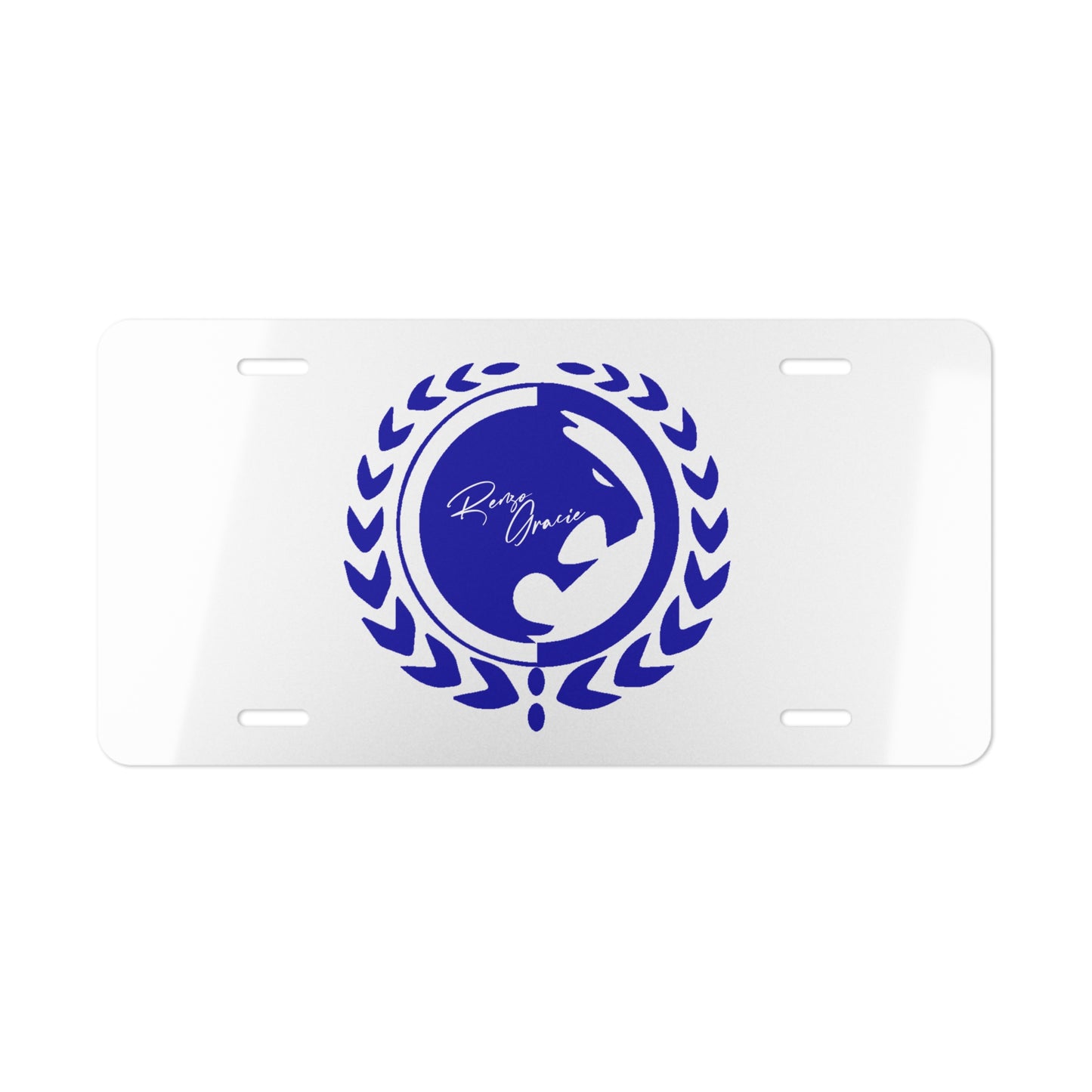 Renzo Gracie Personalized Vanity Plate with Elegant Design – Perfect for Car Enthusiasts