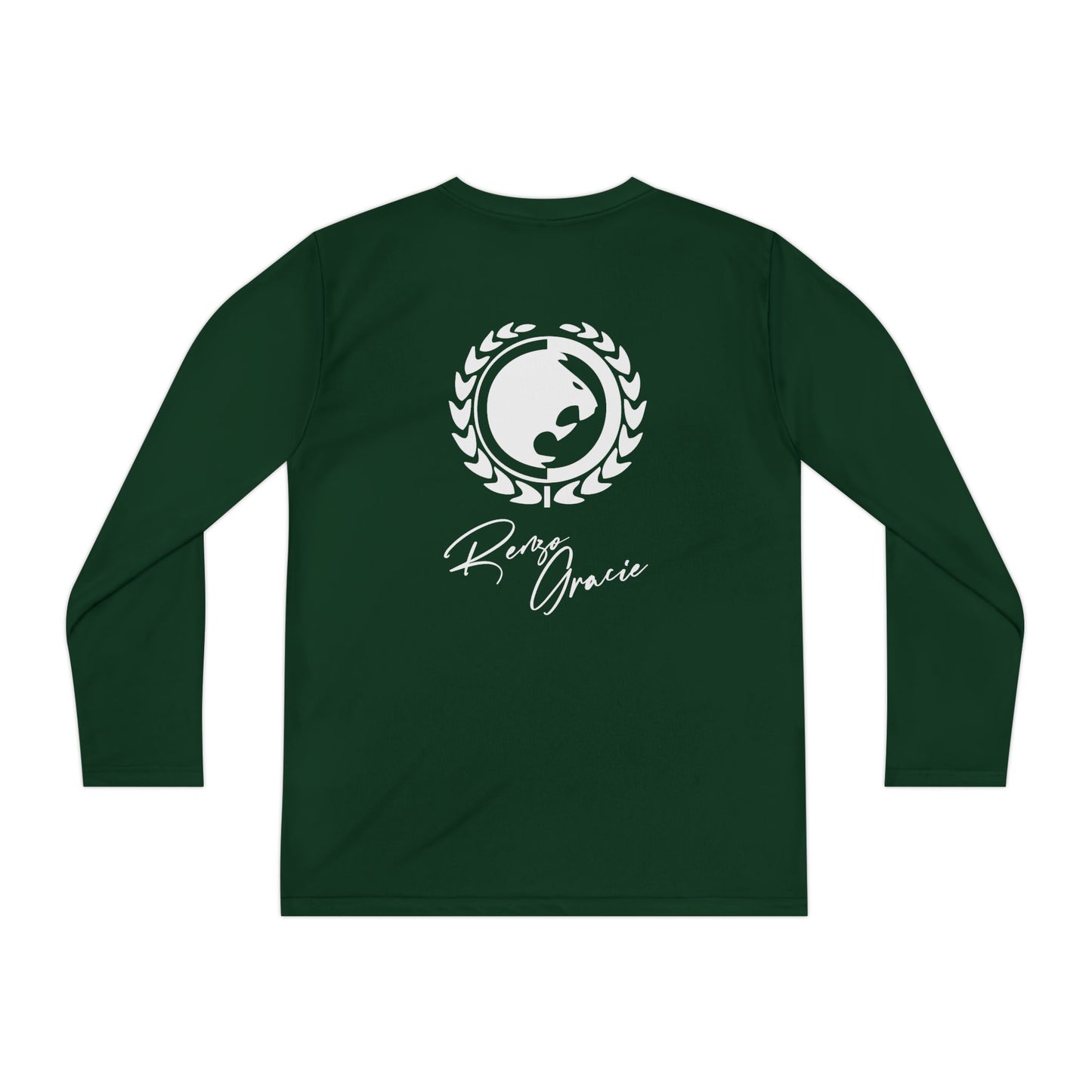 Spring Hill Youth Long Sleeve Competitor Tee - White Renzo Gracie Logo
