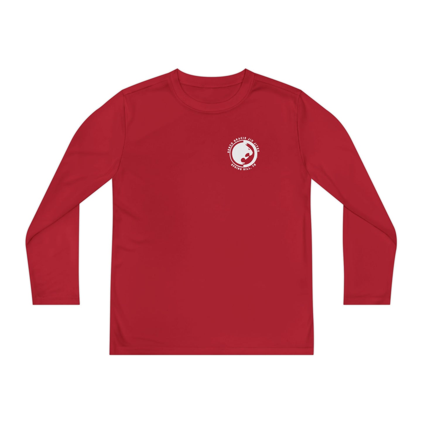 Spring Hill Youth Long Sleeve Competitor Tee - White Renzo Gracie Logo