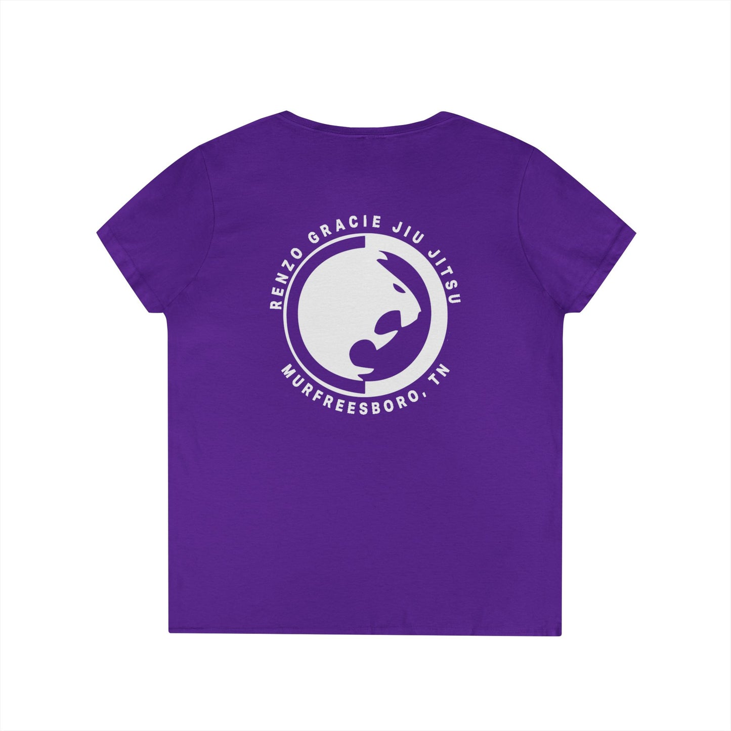 Murfreesboro Renzo Gracie Jiu-Jitsu Ladies' V-Neck T-Shirt - Perfect for Martial Arts Enthusiasts