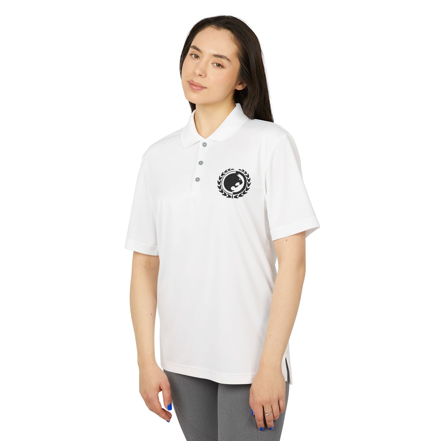 Renzo Gracie Black Logo adidas Unisex Performance Polo