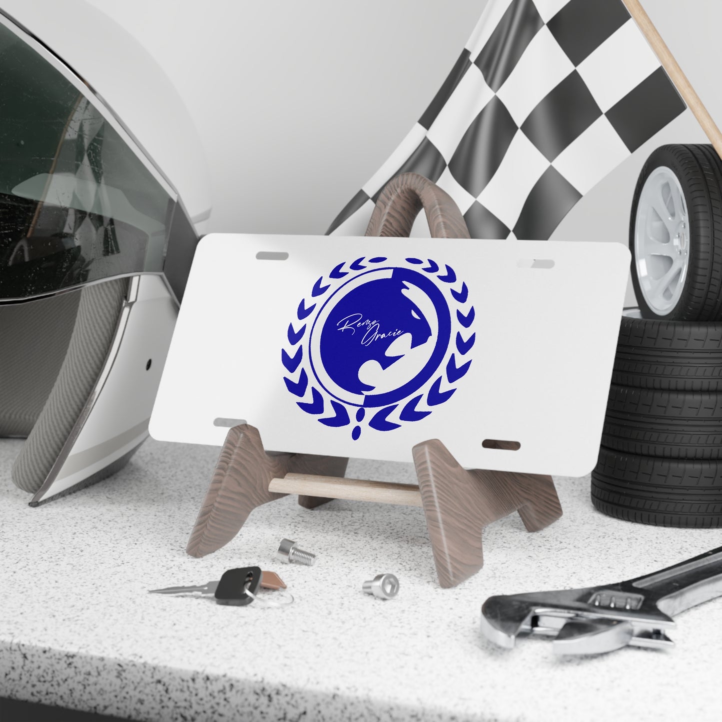 Renzo Gracie Personalized Vanity Plate with Elegant Design – Perfect for Car Enthusiasts