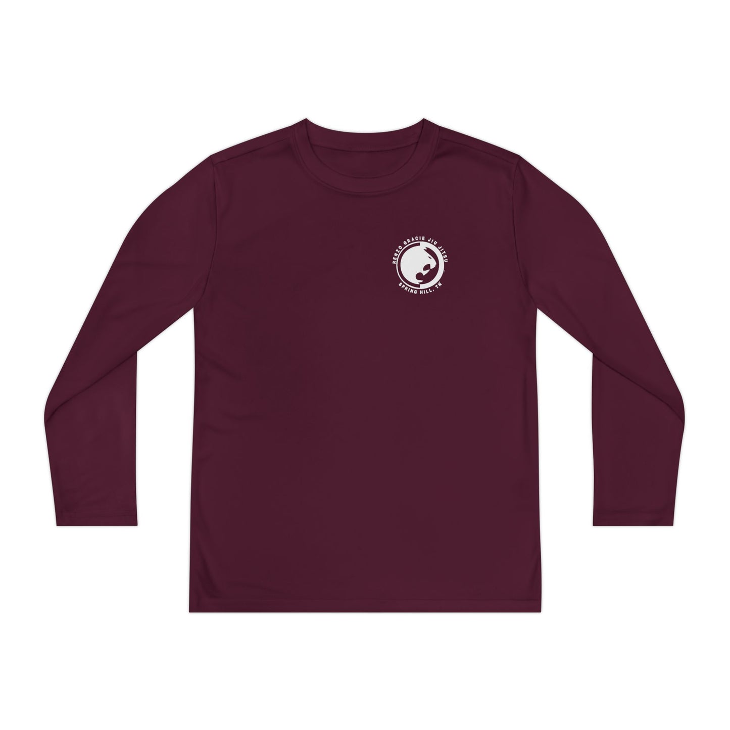 Spring Hill Youth Long Sleeve Competitor Tee - White Renzo Gracie Logo