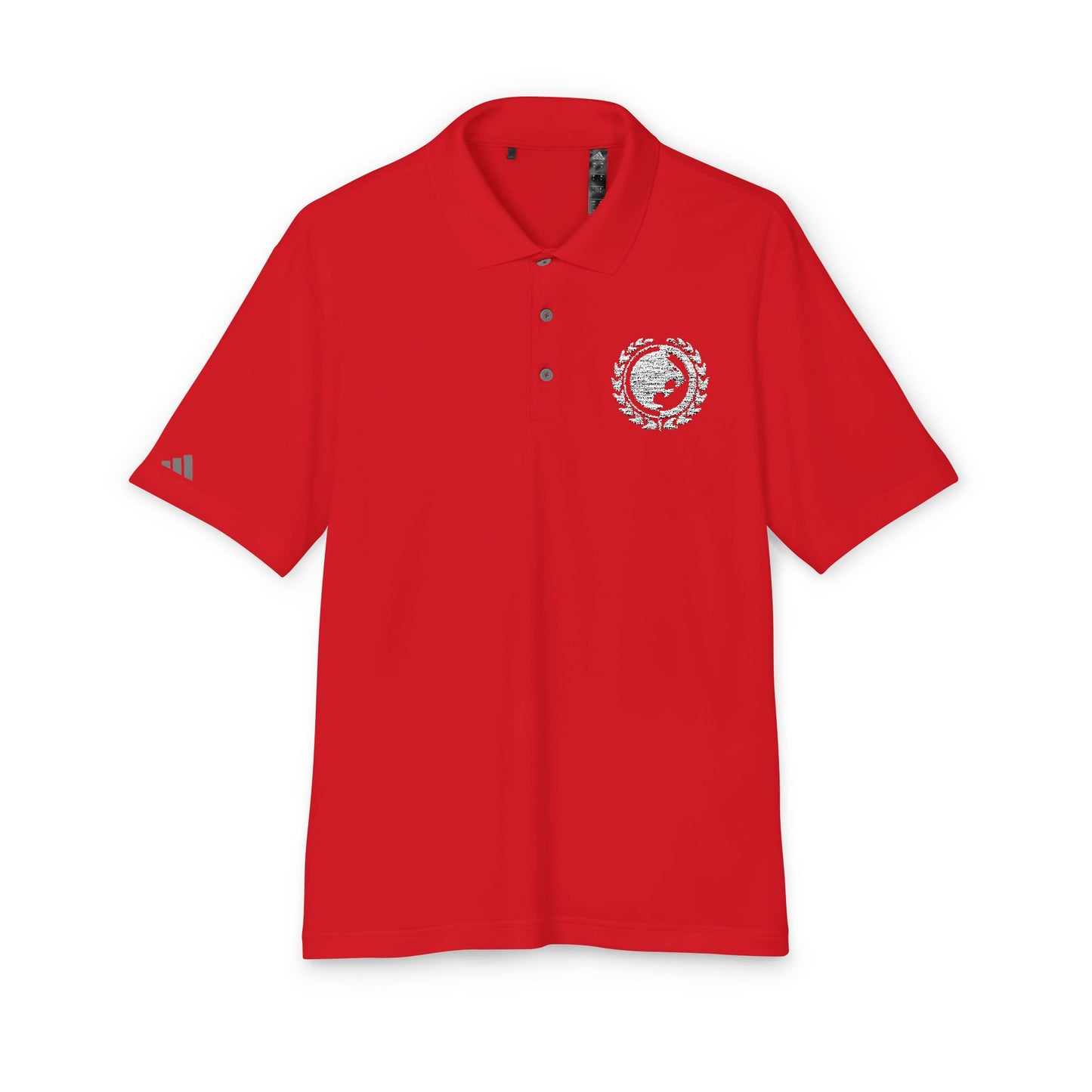 Renzo Gracie White Logo adidas Unisex Performance Polo