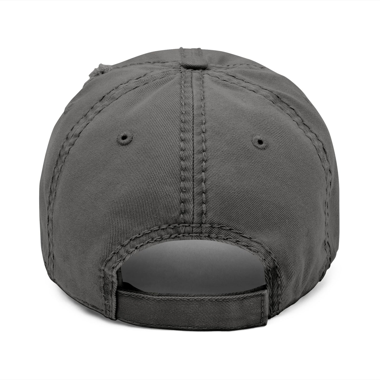 Renzo Gracie White Logo Distressed Dad Hat (Embroidery)