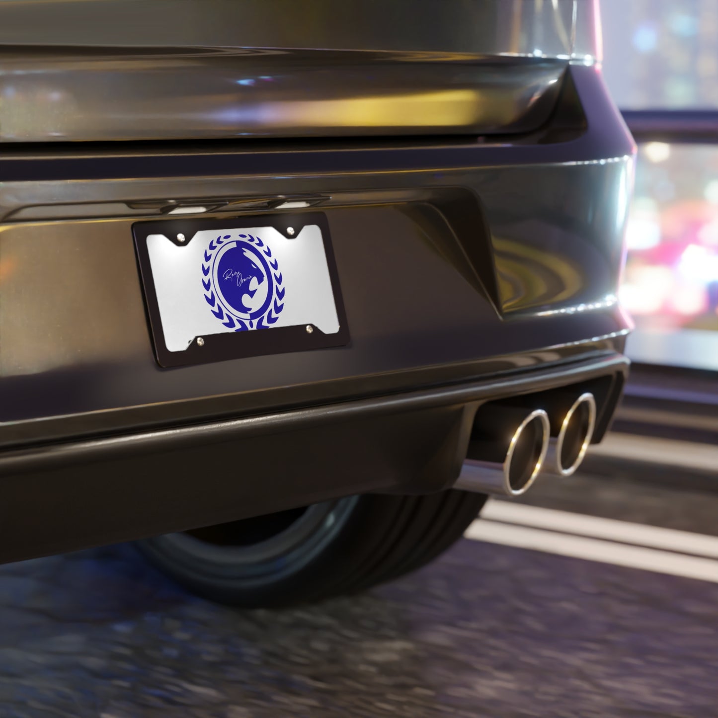 Renzo Gracie Personalized Vanity Plate with Elegant Design – Perfect for Car Enthusiasts