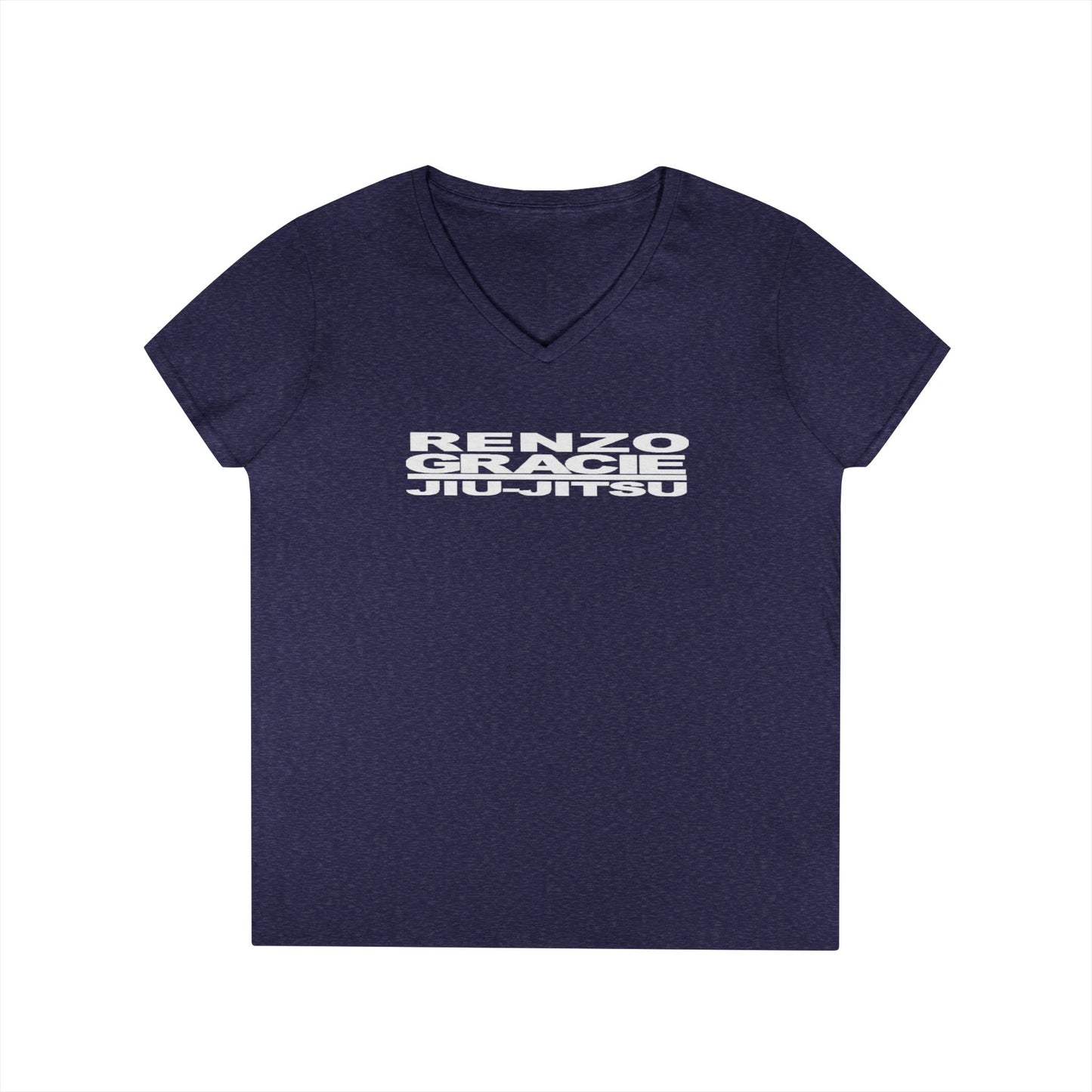 Spring Hill Renzo Gracie Logo Ladies' V-Neck T-Shirt, Sports Apparel, Martial Arts Shirt, Workout Top, Gift for BJJ Enthusiasts