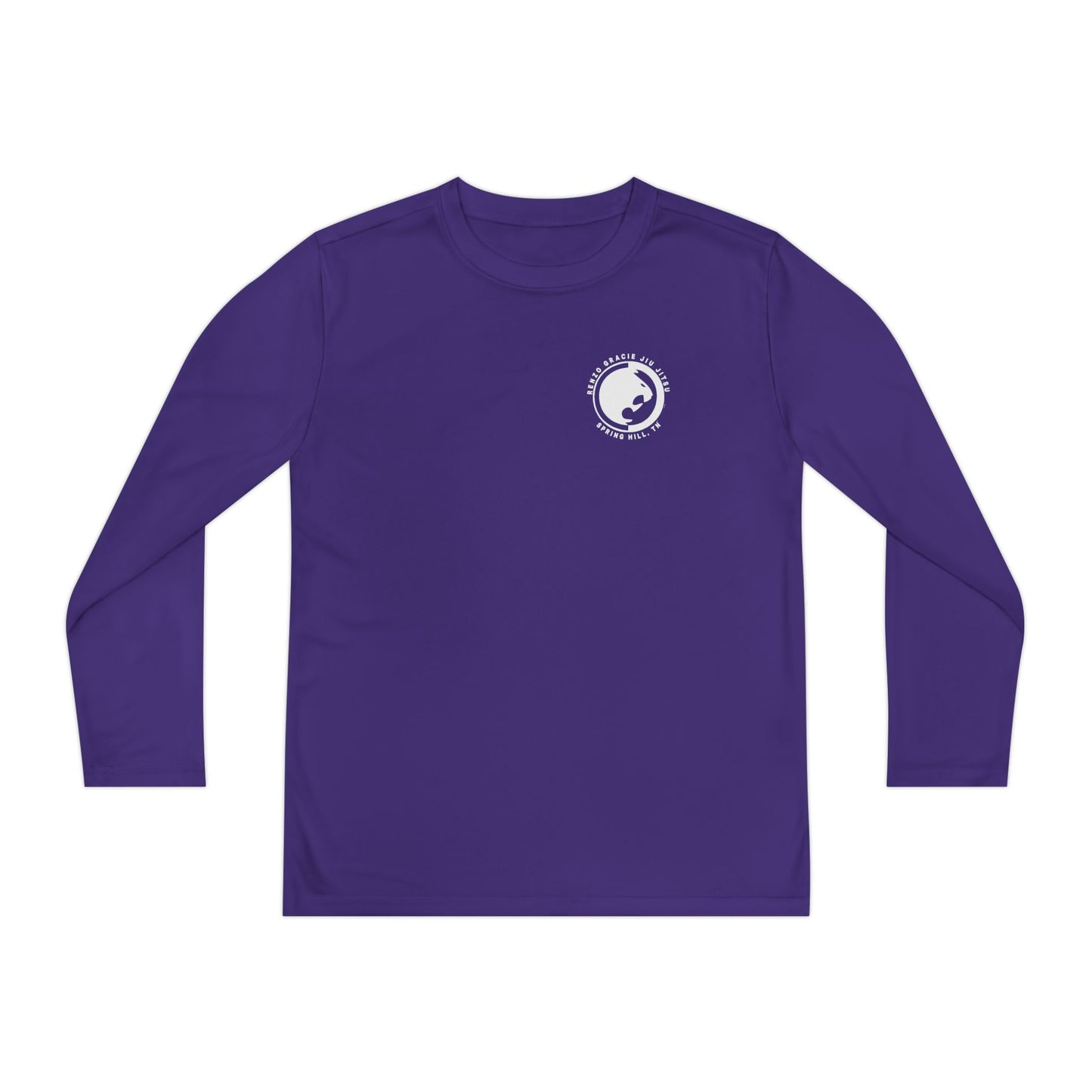 Spring Hill Youth Long Sleeve Competitor Tee - White Renzo Gracie Logo
